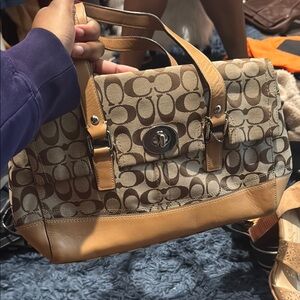 Coach Brown Signature Tote Bag

small stains inside